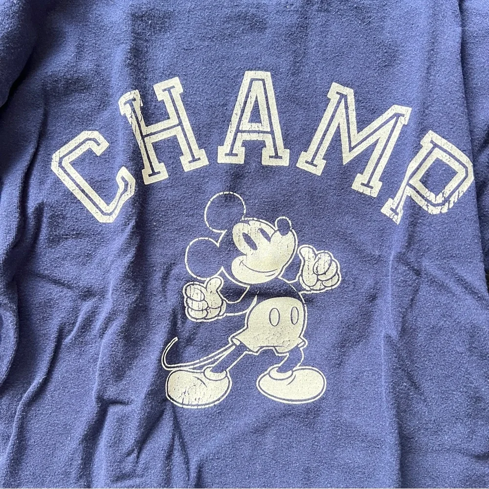 Gap x Disney Baby Mickey Mouse Navy Blue Long Sleeve Graphic T-Shirt Size 4 - Picture 3 of 8